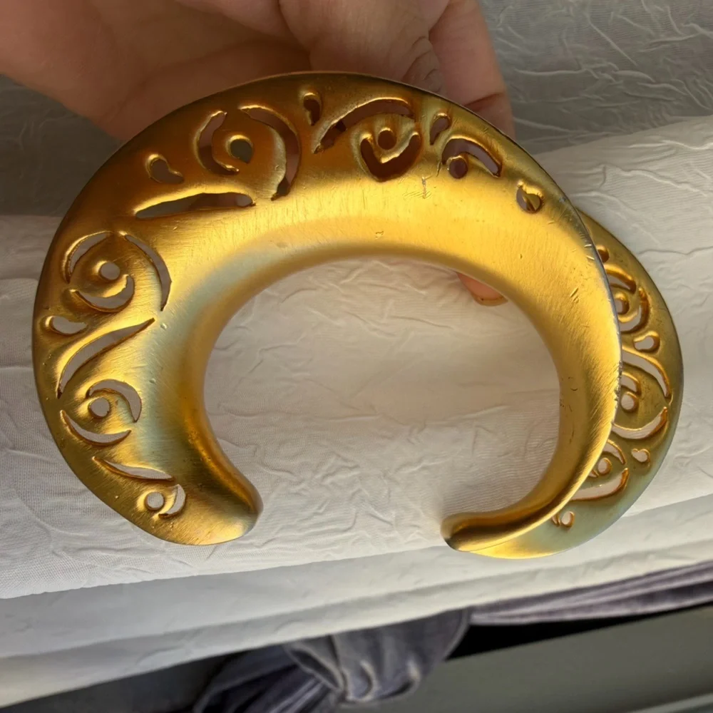 Clara Kasavina studio vintage  crescent shape cuff bracelet